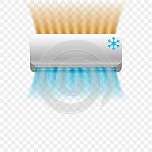 Ventilation and conditioning system air. Air conditioning, concept working system.